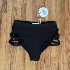 Lunalae Cross Section High Waist Shorts - NWT, 6